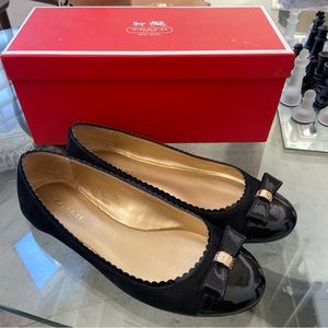 Coach flats black 5.5
